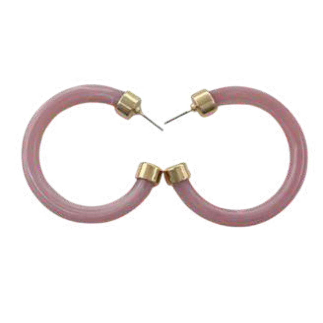 Gold Capped Hoops