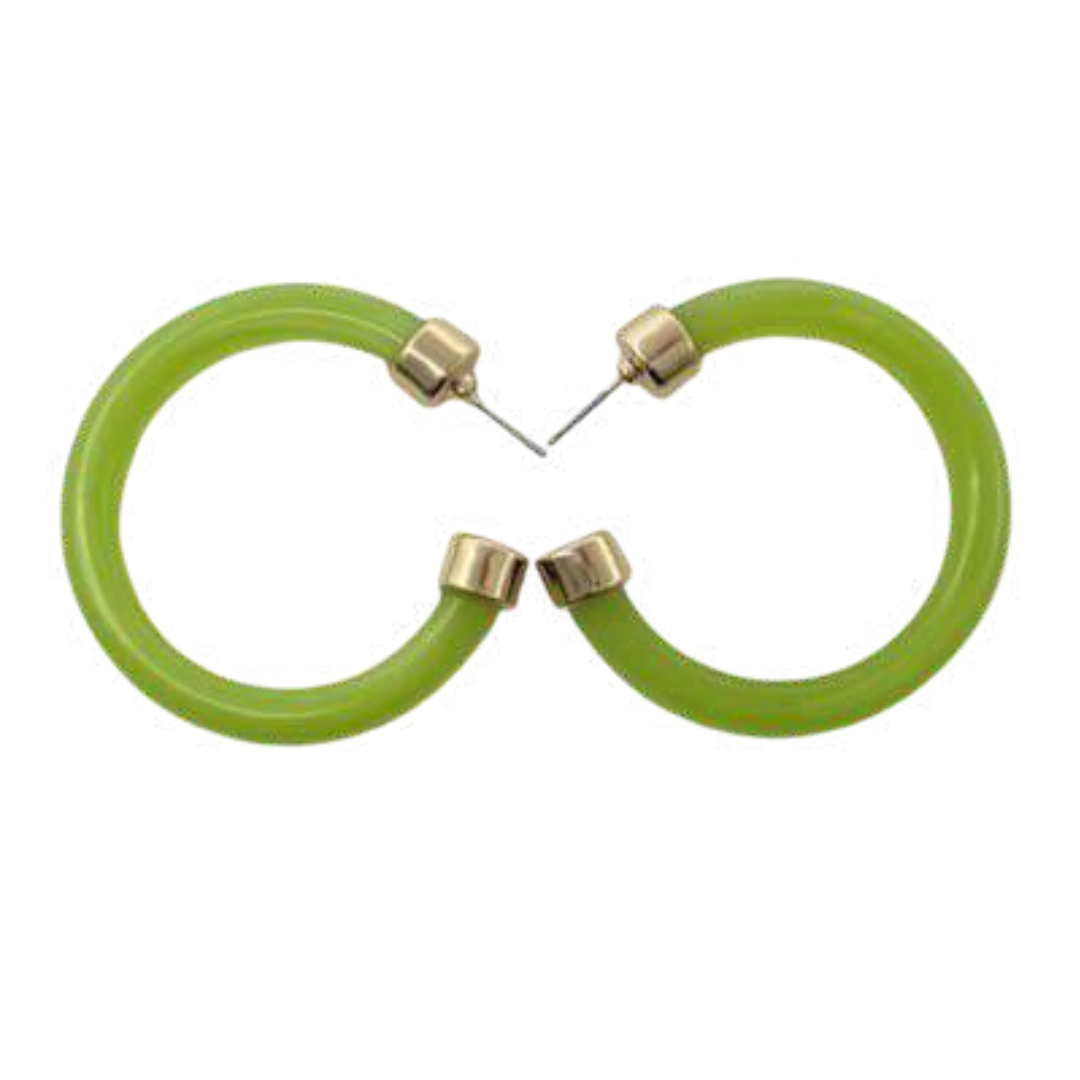 Gold Capped Hoops