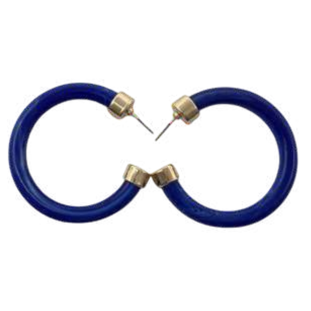 Gold Capped Hoops