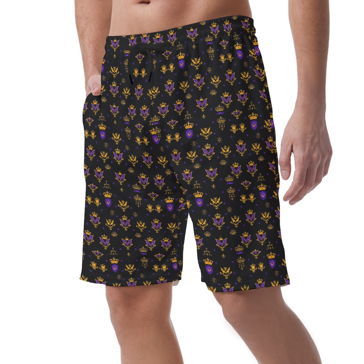 Munsieur Men's Lightweight Quick-Dry Workout Shorts with Drawstring Closure