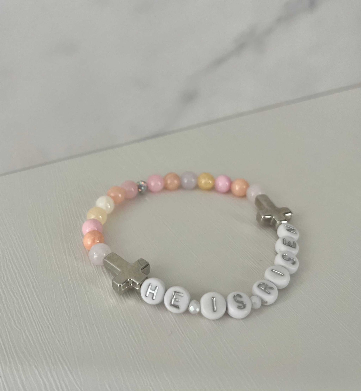 He Is Risen Bead Bracelet – Handmade Christian Jewelry