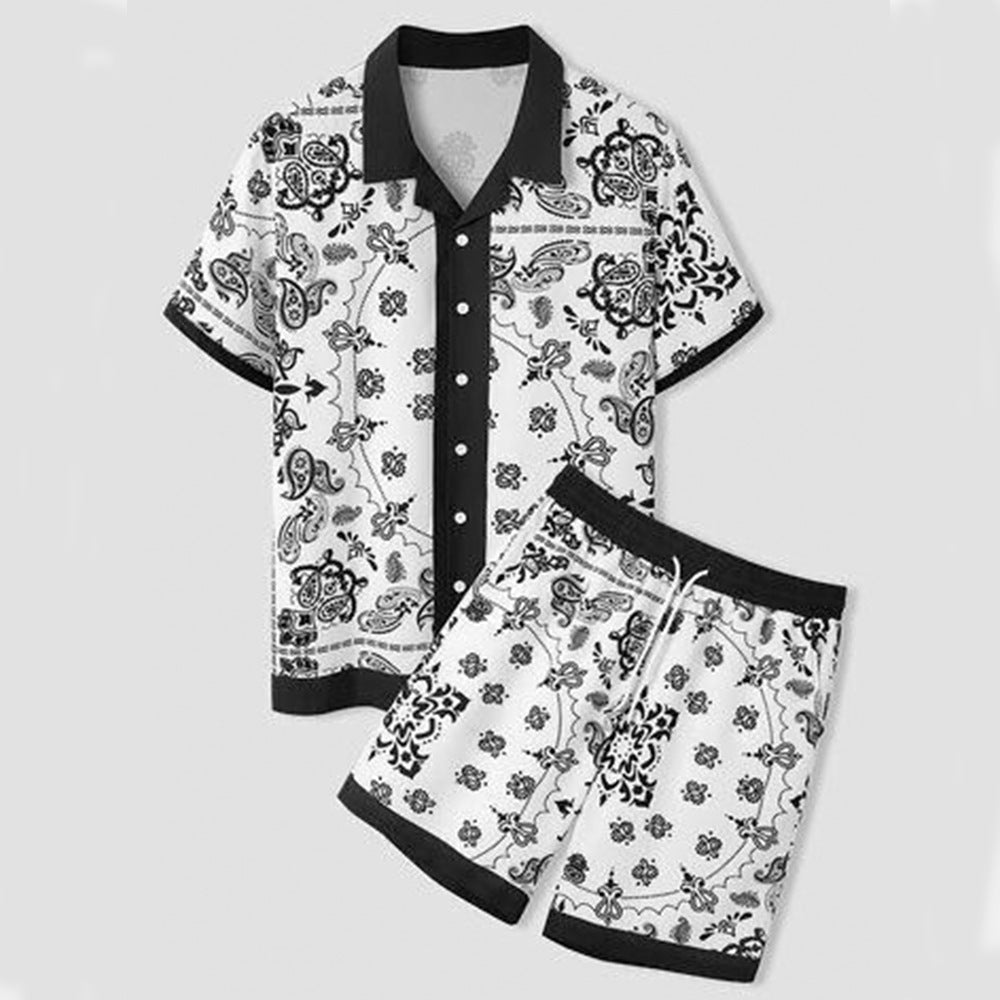 Munsieur Vacay Hawaiian Shorts Set Men's