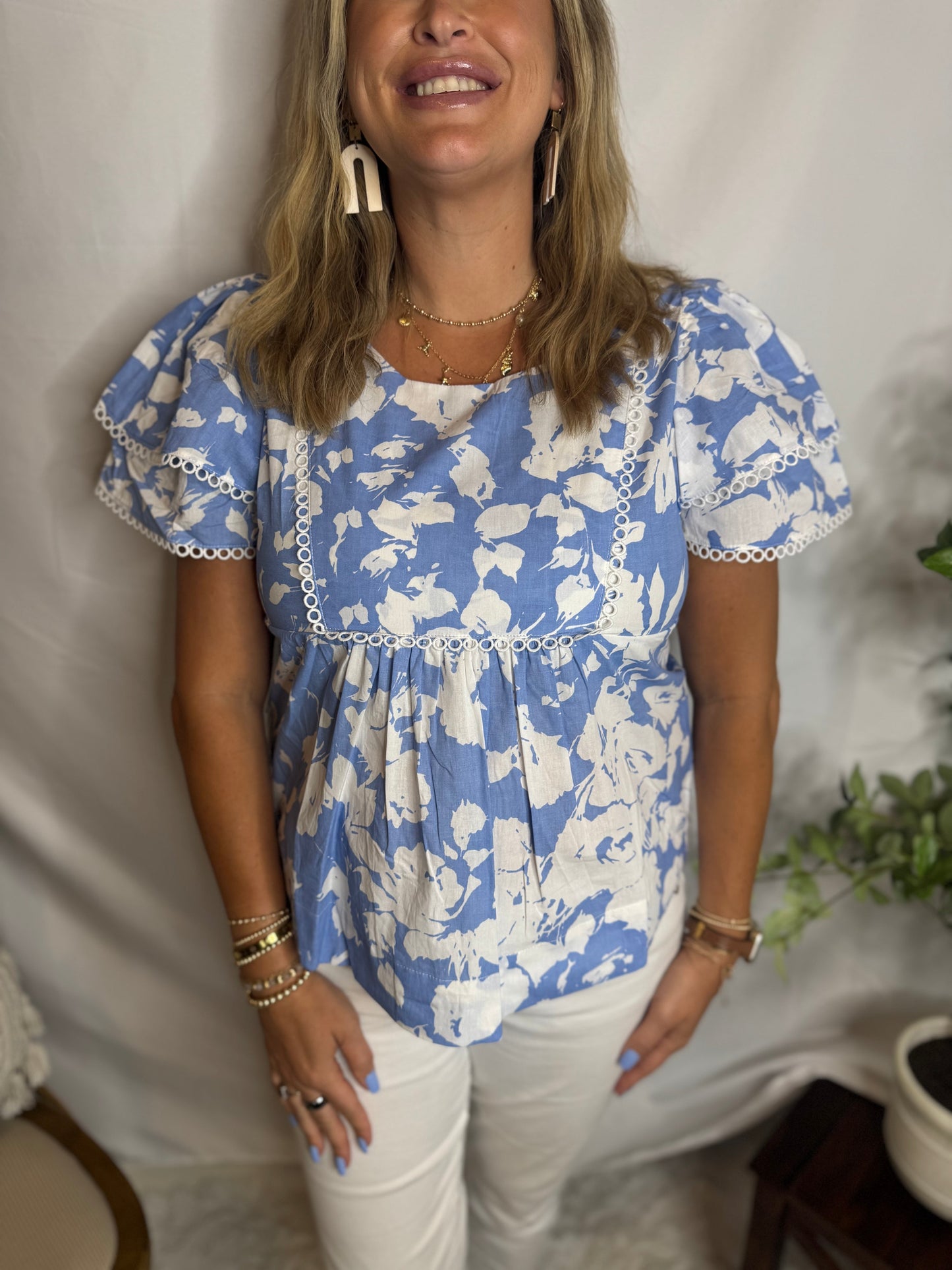 The Flirty Floral Top