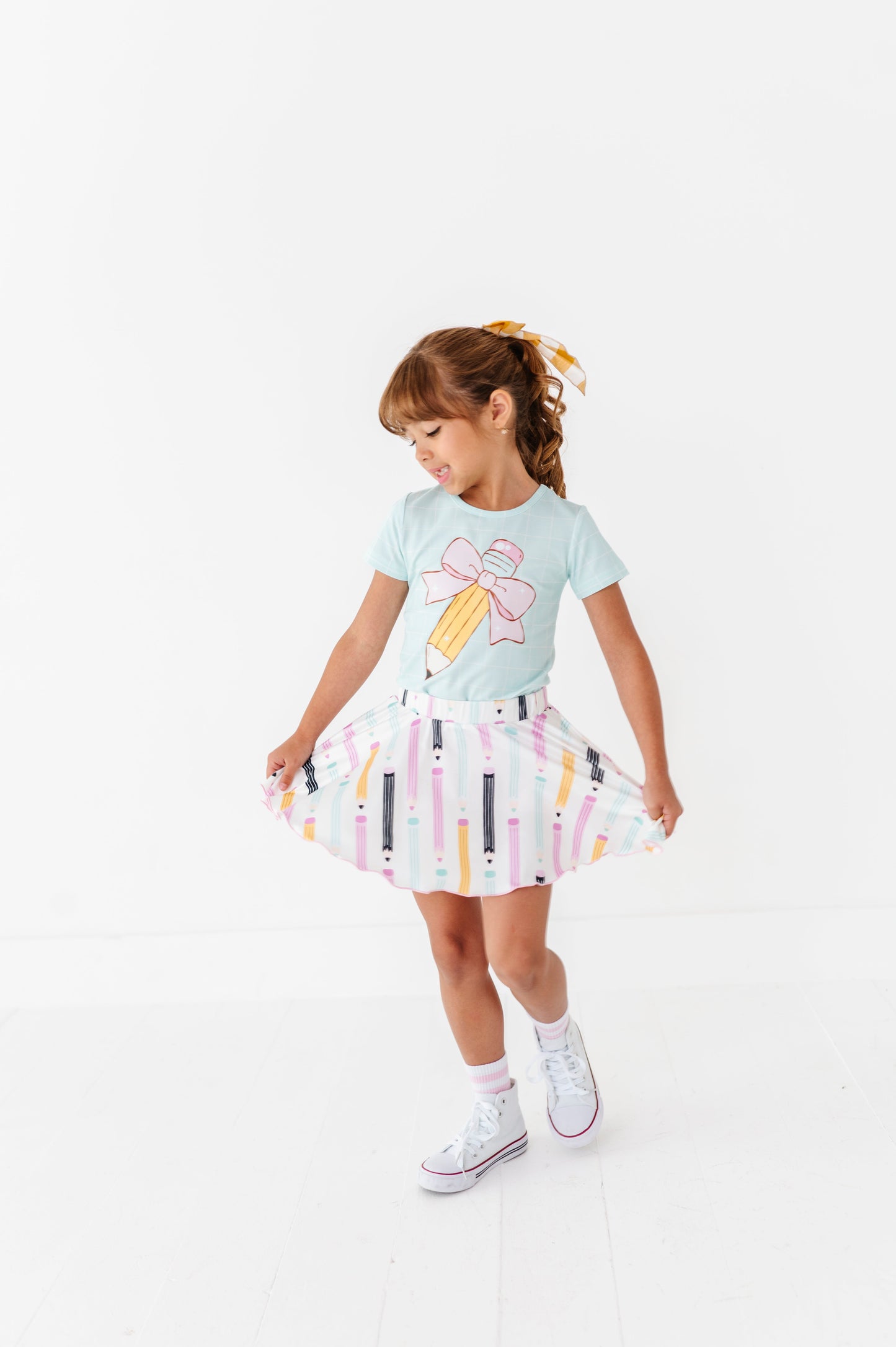 Pretty Pencils Spin Skort
