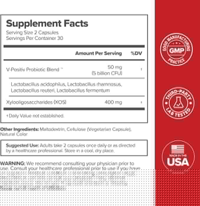 URO Vaginal Probiotics for Women pH Balance with Prebiotics & Lactobacillus Probiotic Blend - Women's Vaginal Health Supplement - Promote Healthy Vaginal Odor & Vaginal Flora, 60 Count (Pack of 1)