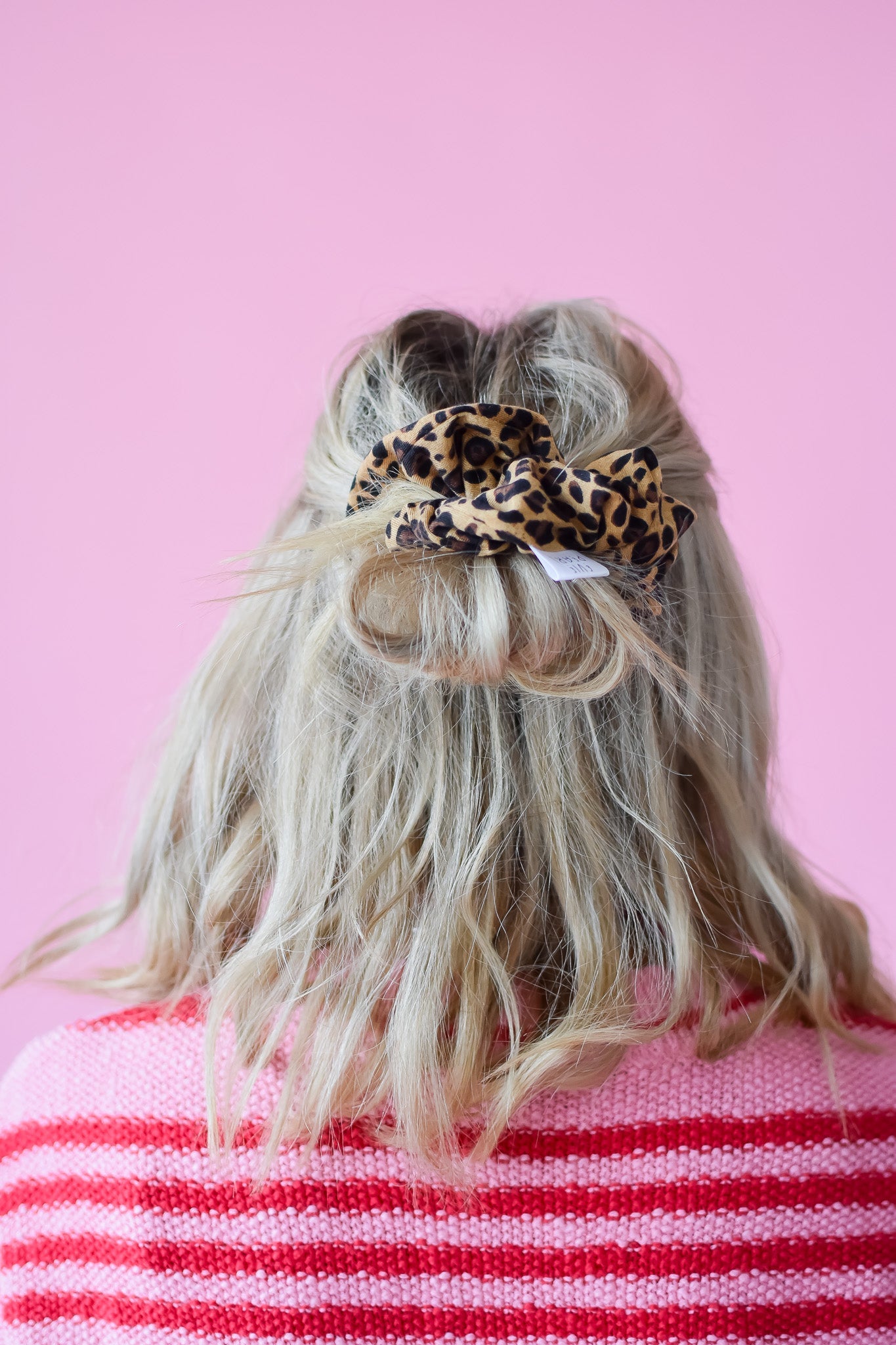 Leopard Knit Regular Scrunchy
