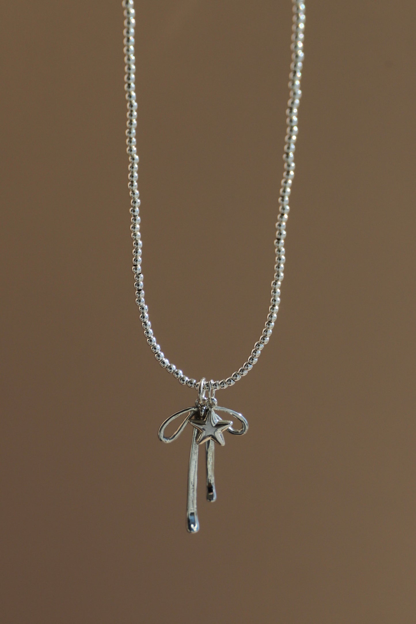SILVER BEADED CHAIN