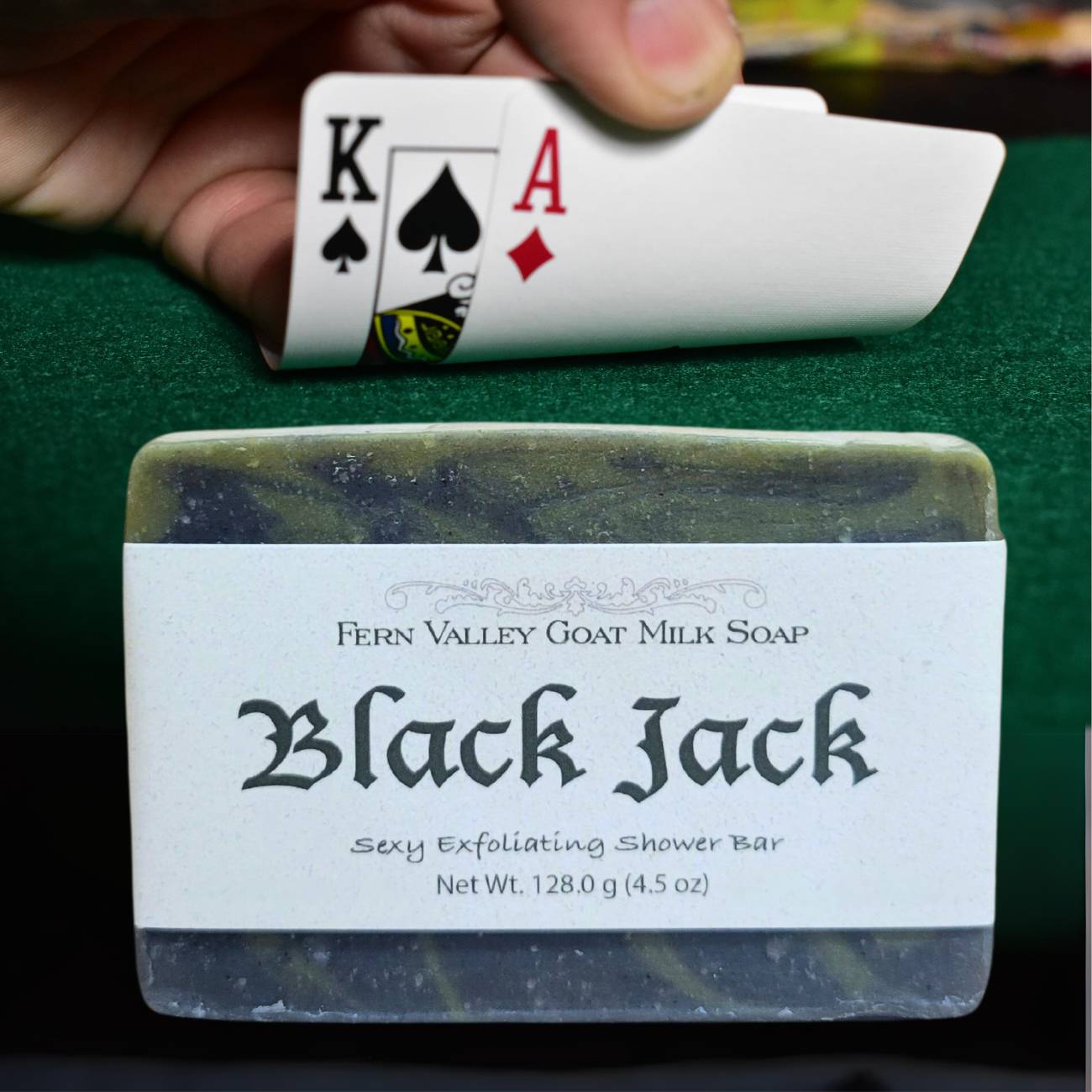 Natural Goat Milk Soap | Sexy Exfoliating Scrub For Men | Black Jack
