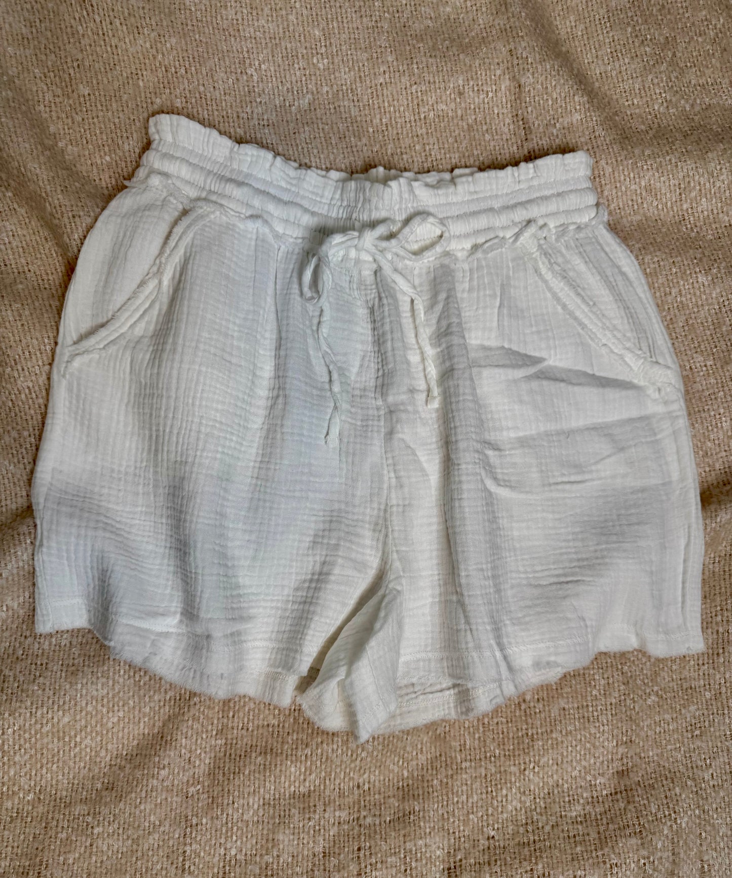 The Double Gauze Drawstring Shorts