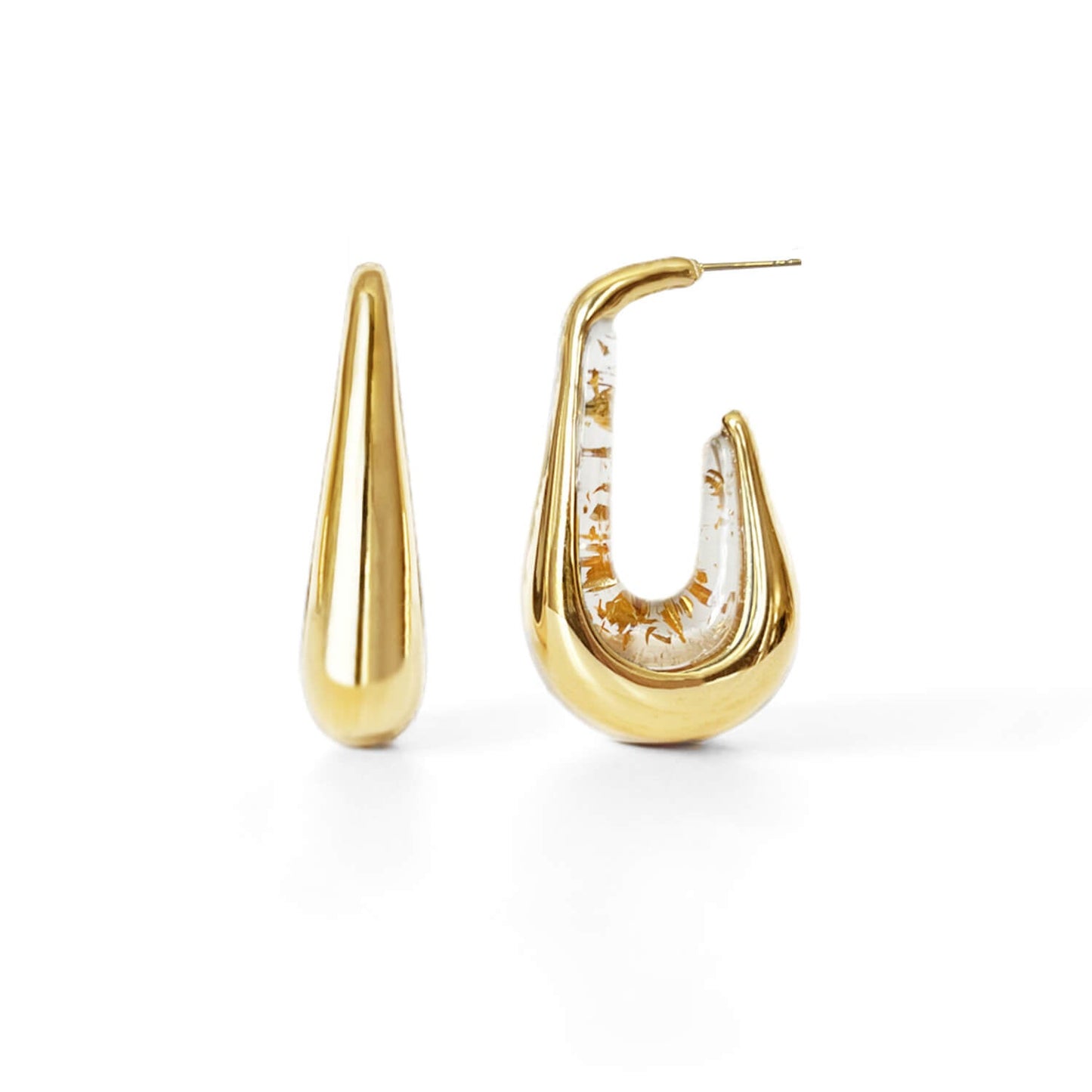 Drop Hoop Earrings