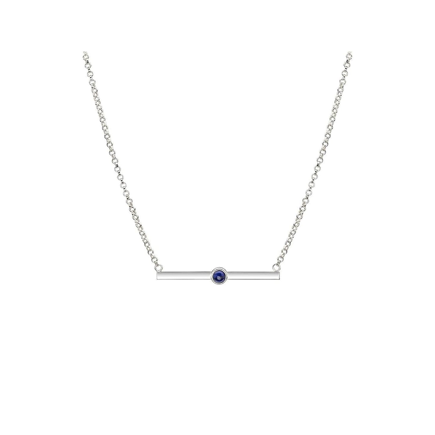 Lapis Bar Necklace