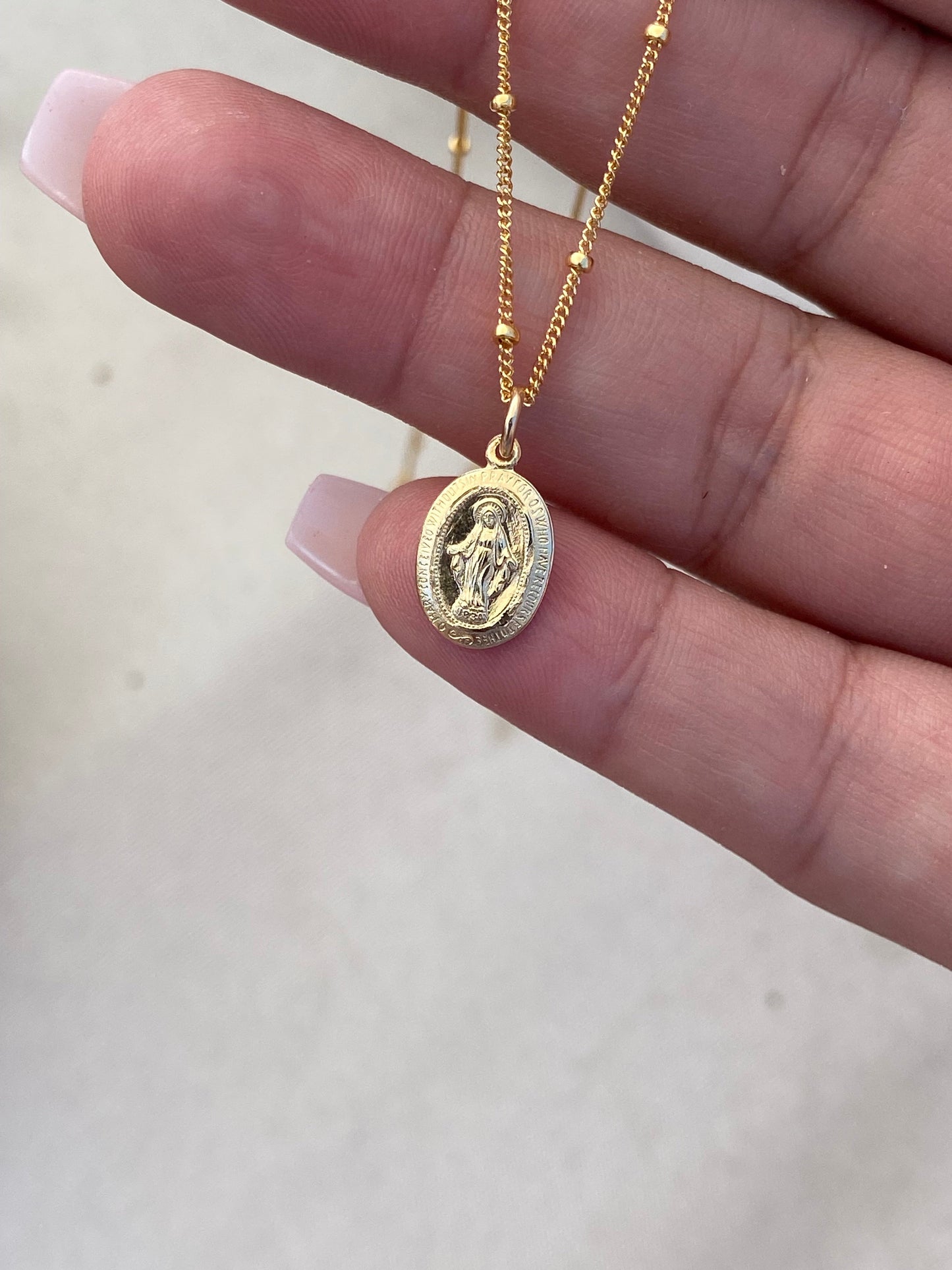 Dainty Miraculous Medal Necklace