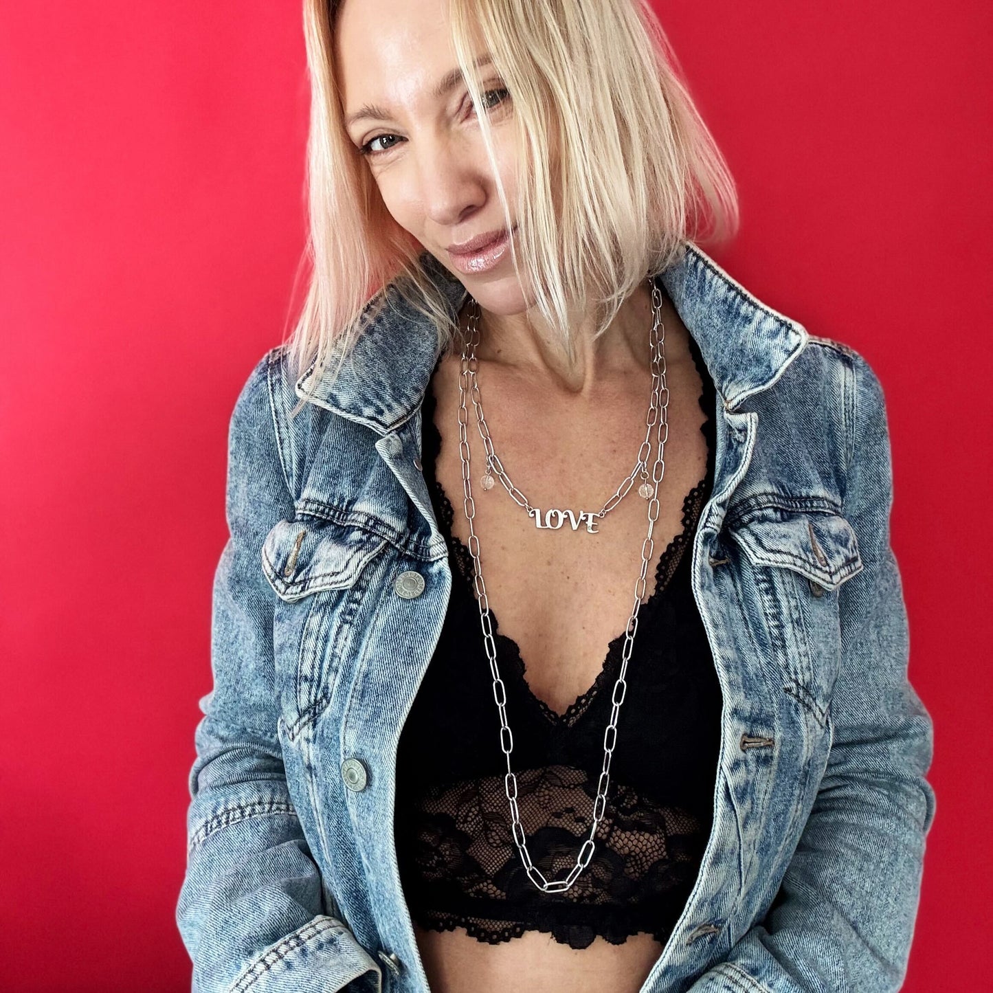 Love Long Chain Necklace