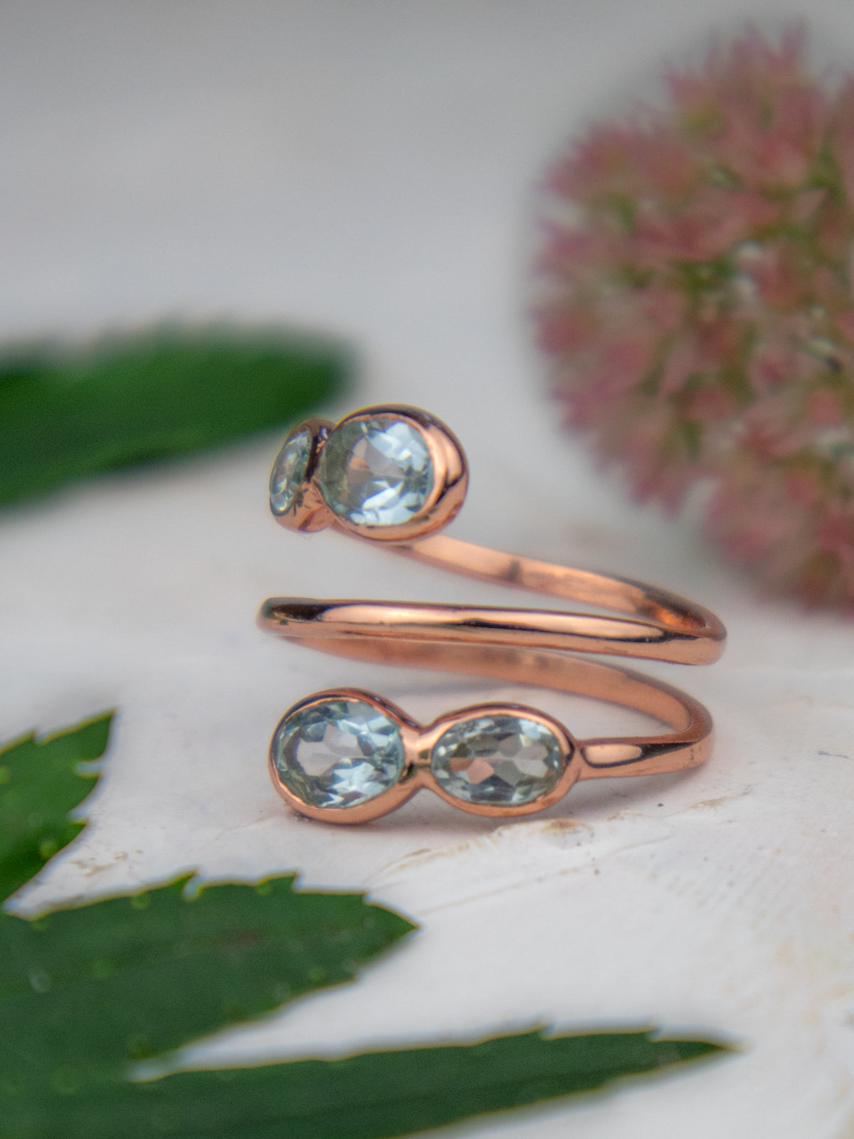 Laurel Blue Topaz Ring