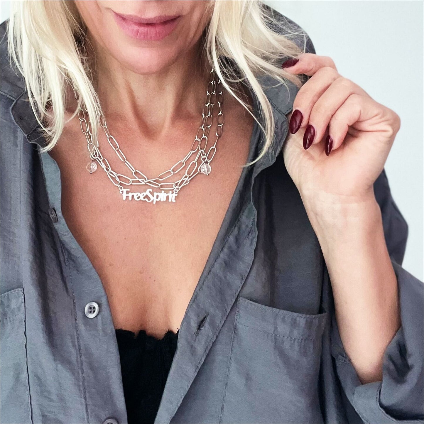 Free Spirit Long Chain Necklace