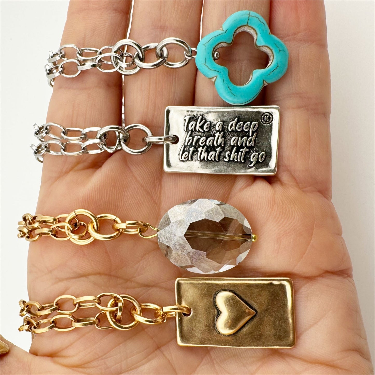 Take a Deep Breath and Let That Shit Go Original Lite Necklace