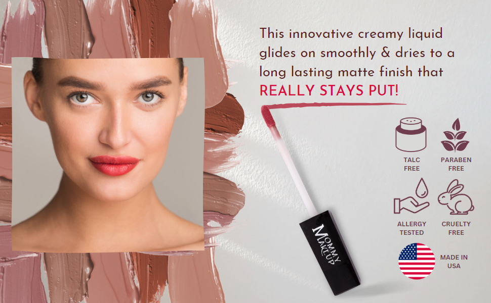 Raquel Stay Put Matte Lip Cream | Stunning Kiss-Proof Lipstick