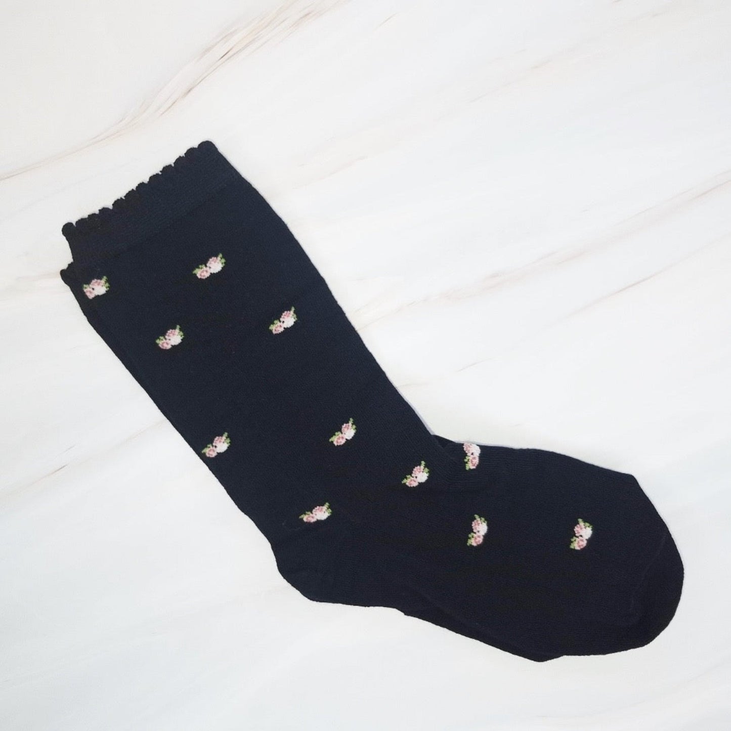 Vintage Floral Patterned Socks Set Of 2