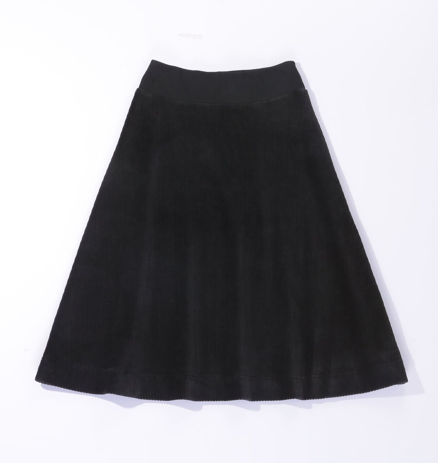 Ribbed Velour Tiered Short Skirt