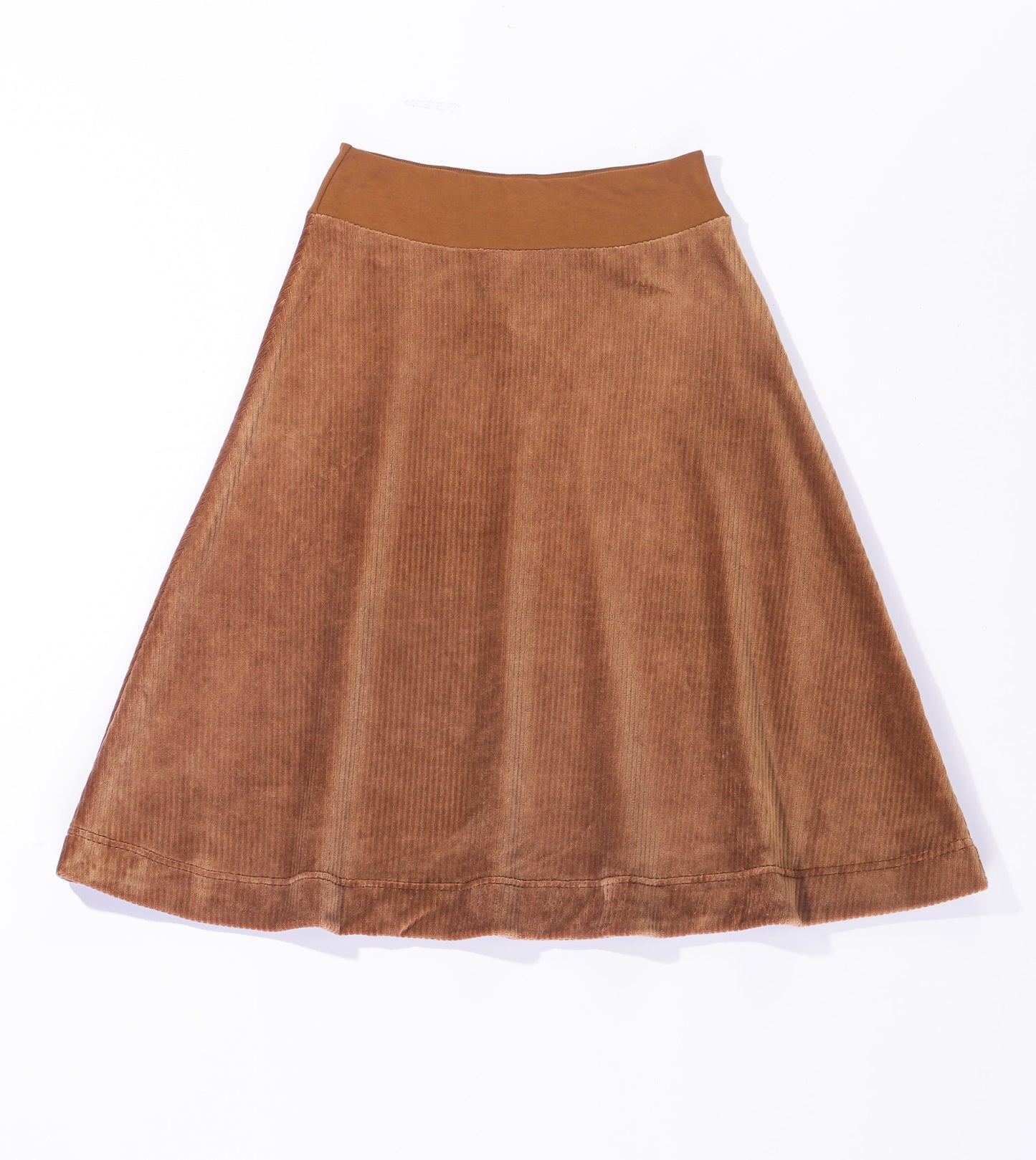 Ribbed Velour Tiered Short Skirt