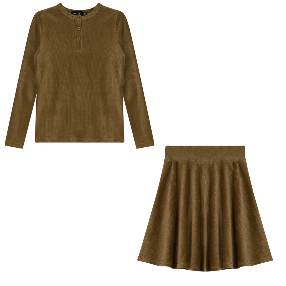 Mini Velour Rib 2 PC Set