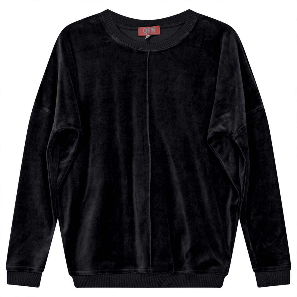 Velour Balloon Sweatshirt
