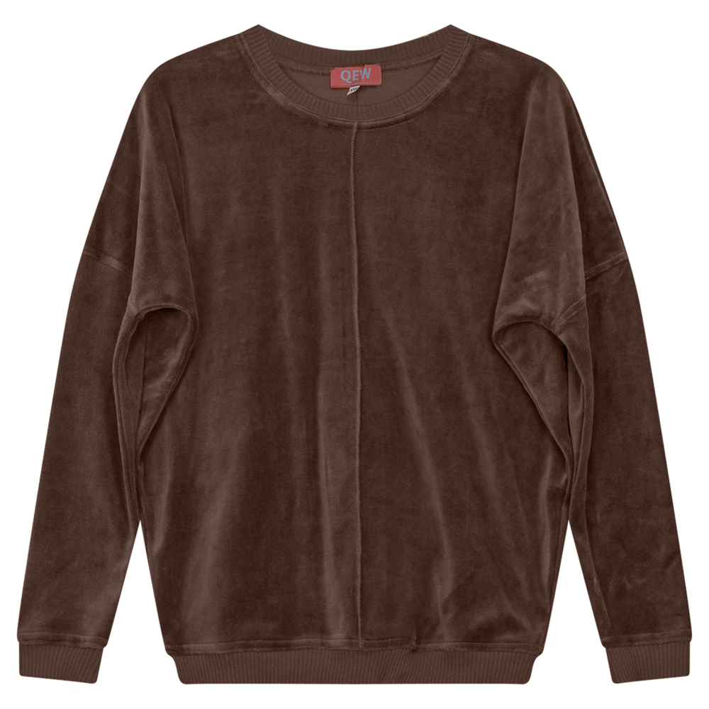 Velour Balloon Sweatshirt