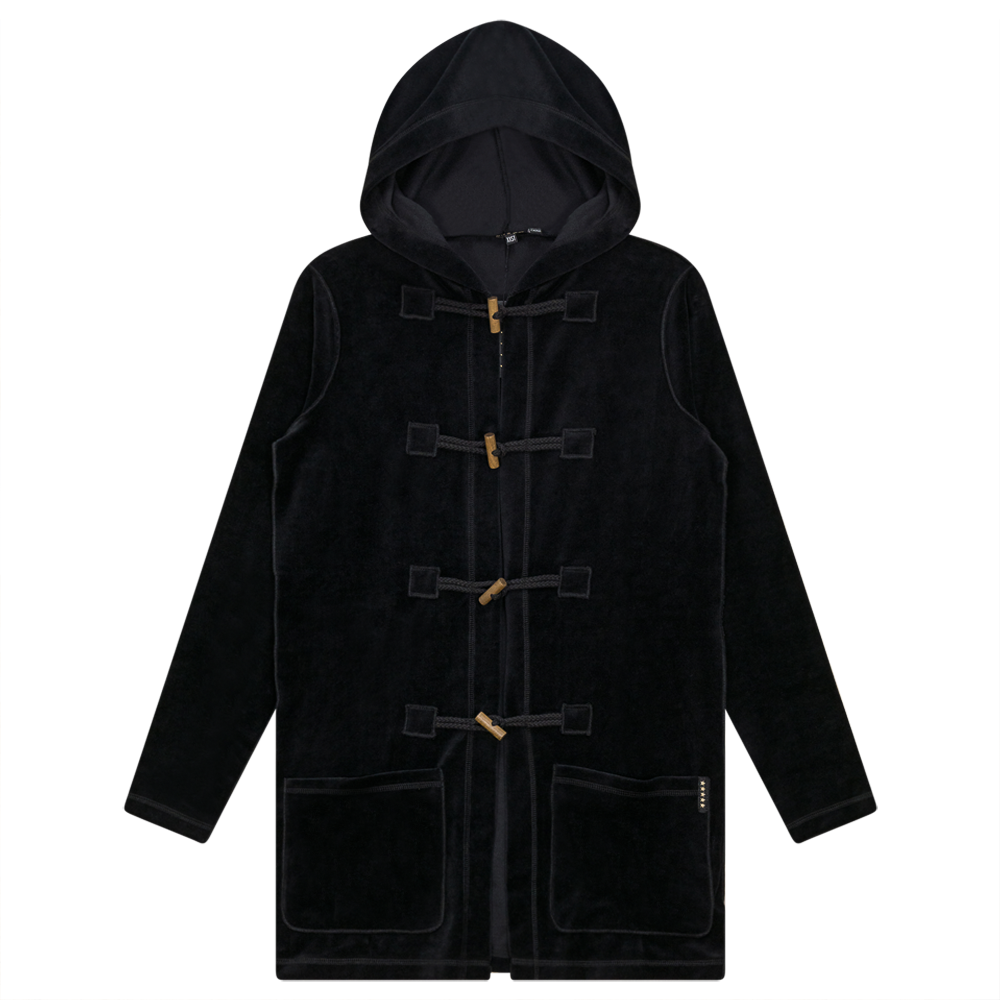 Long Velour Cardigan