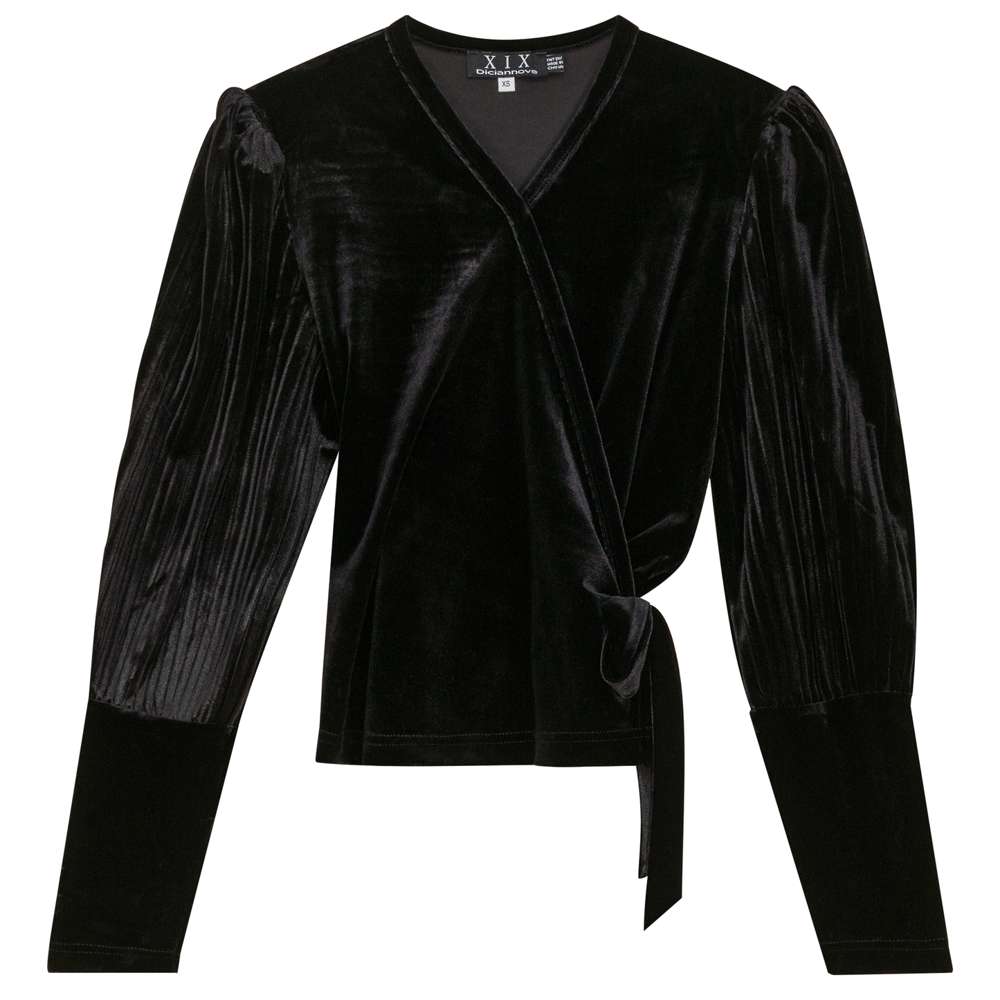 Velour Wrap Top