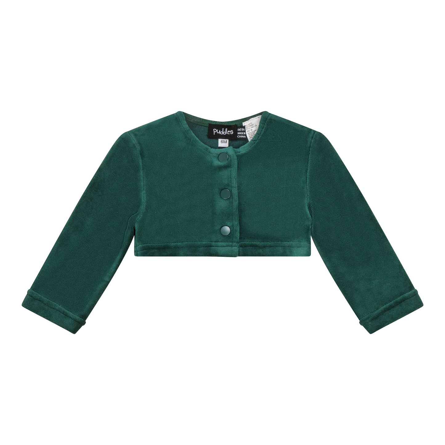Velour Crop Cardigan