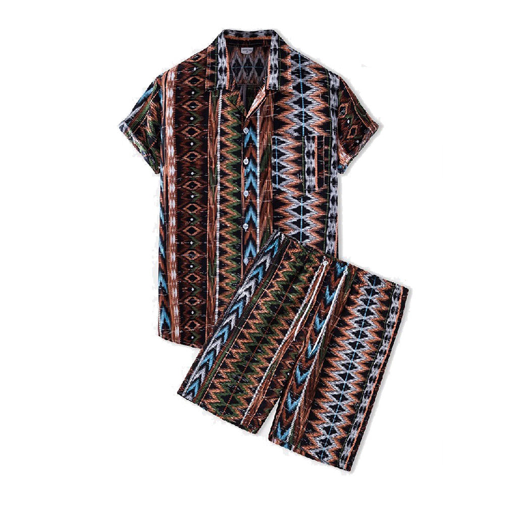 Munsieur Vacay Hawaiian Shorts Set Men's