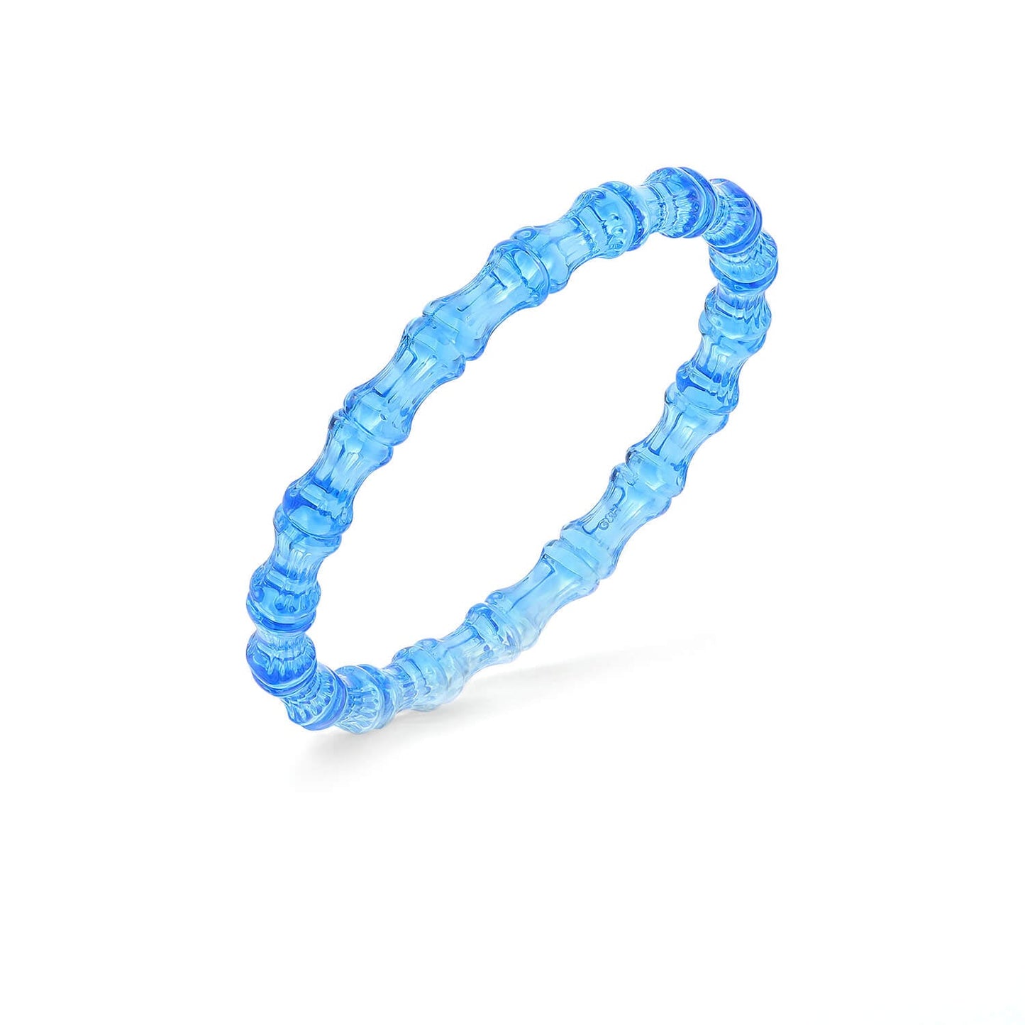 Bamboo Lucite Slip On Bangle