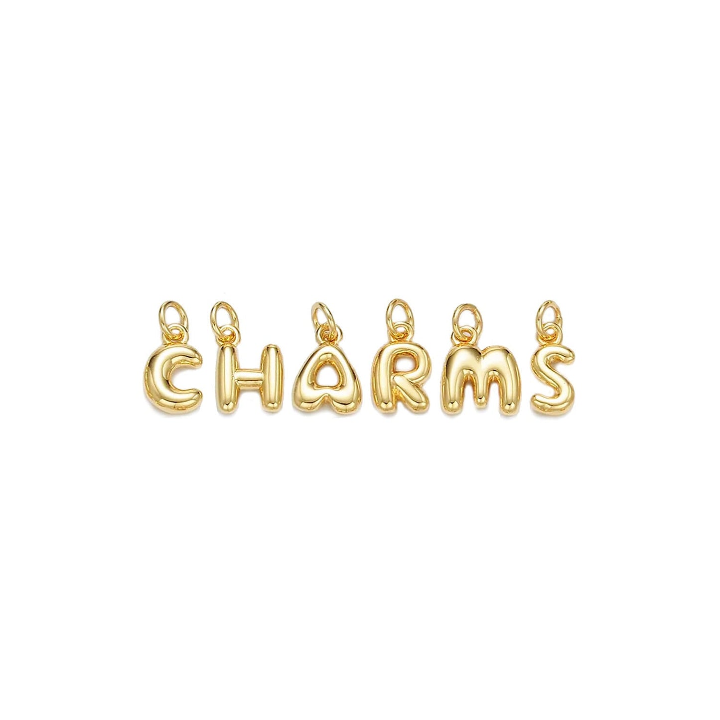 Bubble Letter Charms