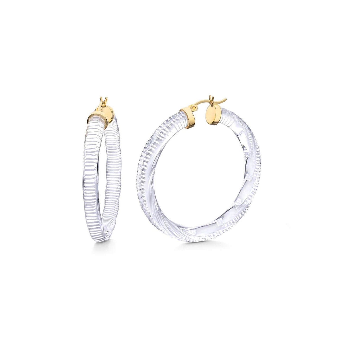 INSTYLE Lucite Hoop Earrings