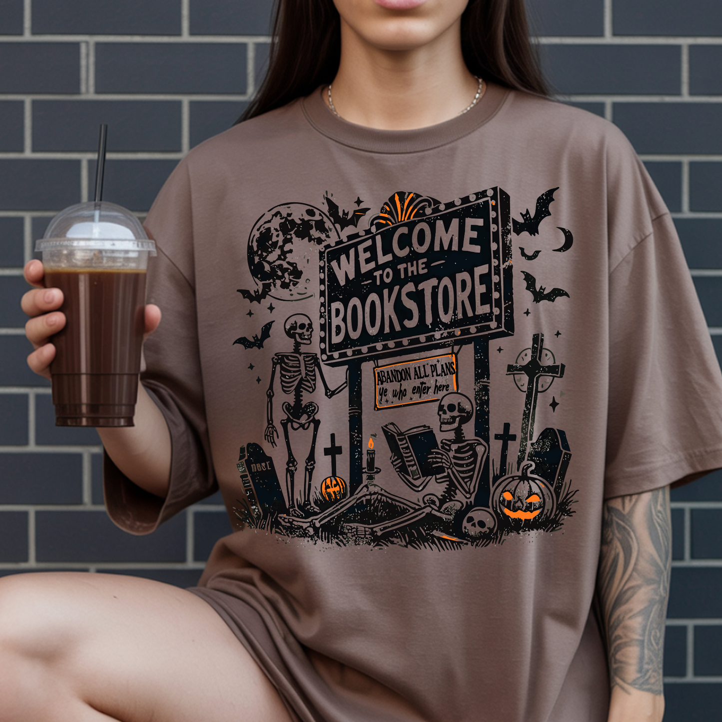 Halloween Book store | Comfort Colors T-shirt | Moody Shirt | Gift for Mamas | Stylish Trendy Apparel