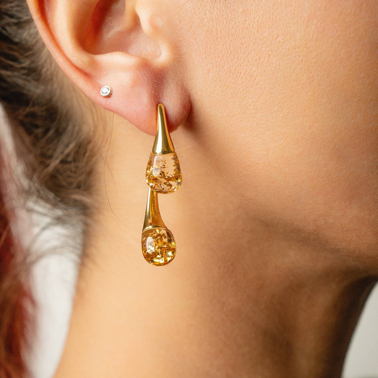 Interchangeable Double Drop Earrings