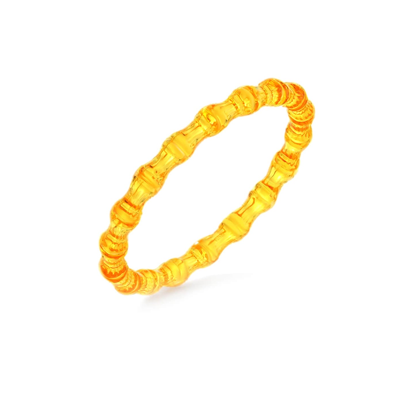 Bamboo Lucite Slip On Bangle