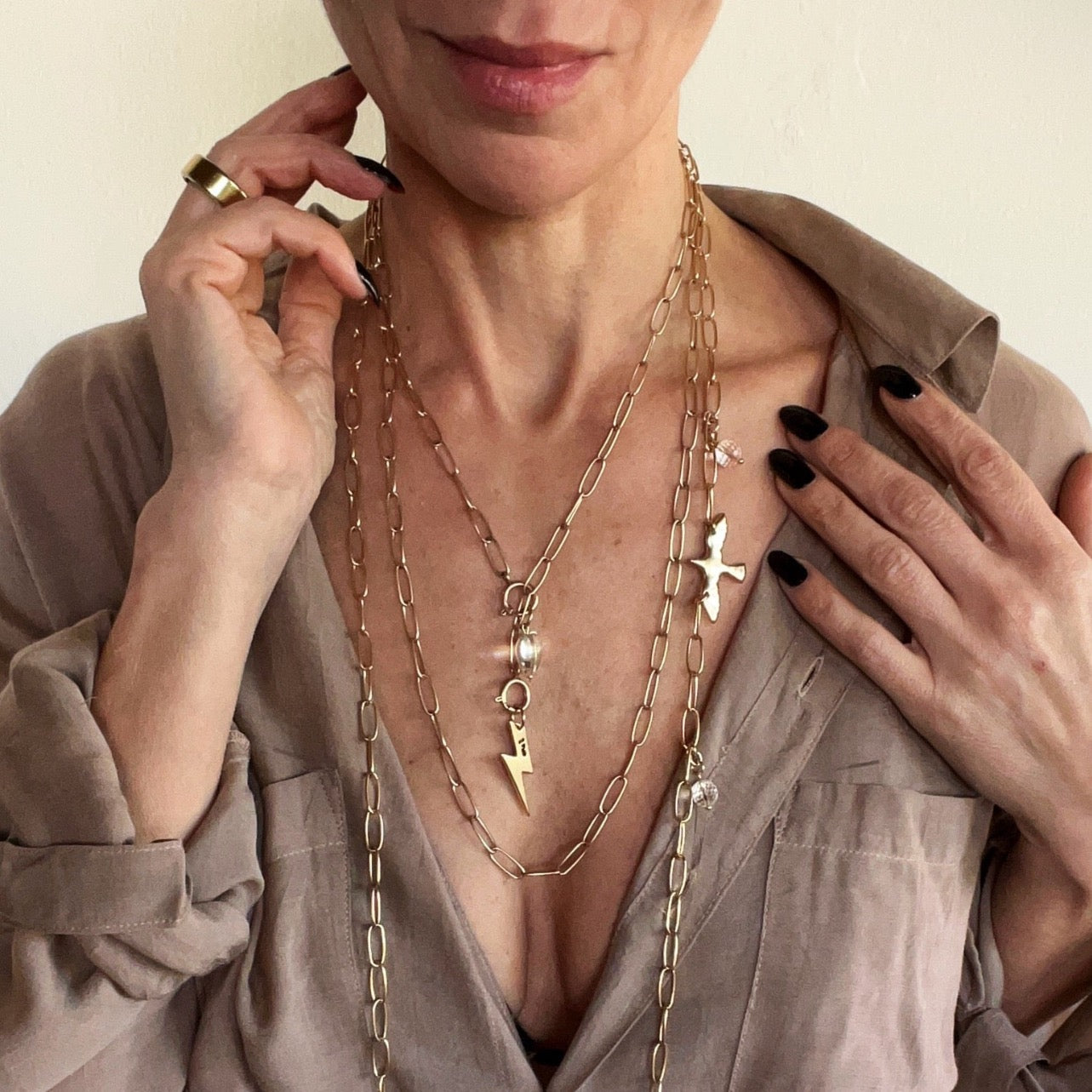 I Am Bird Long Chain Necklace