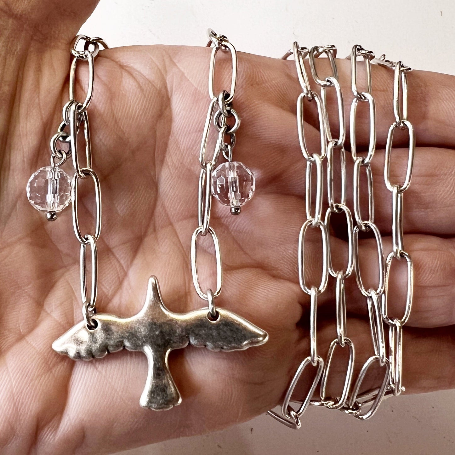 I Am Bird Long Chain Necklace