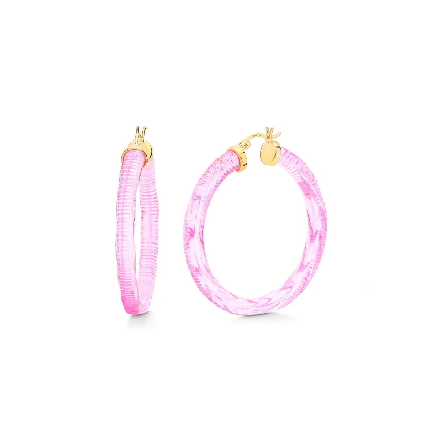 INSTYLE Lucite Hoop Earrings