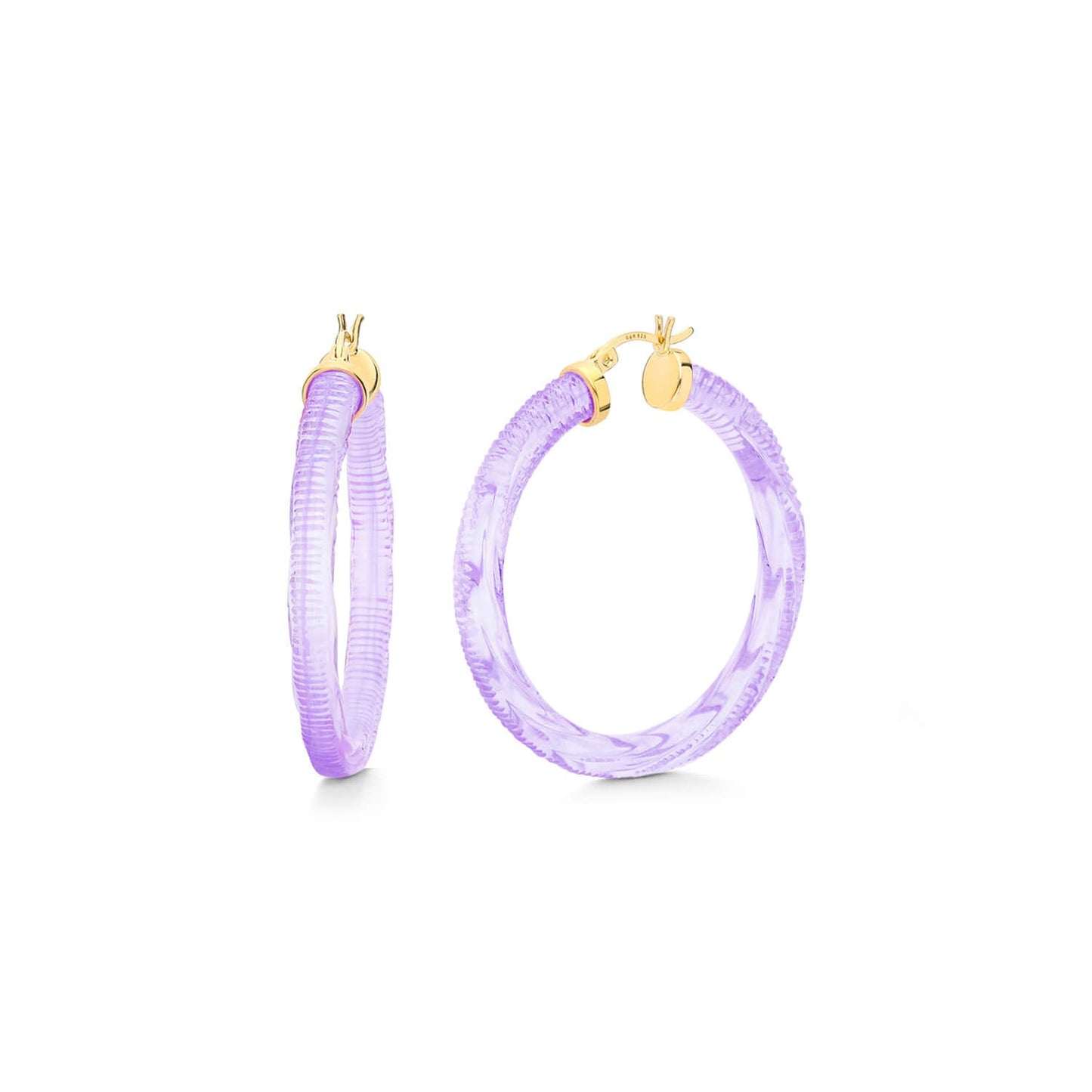 INSTYLE Lucite Hoop Earrings
