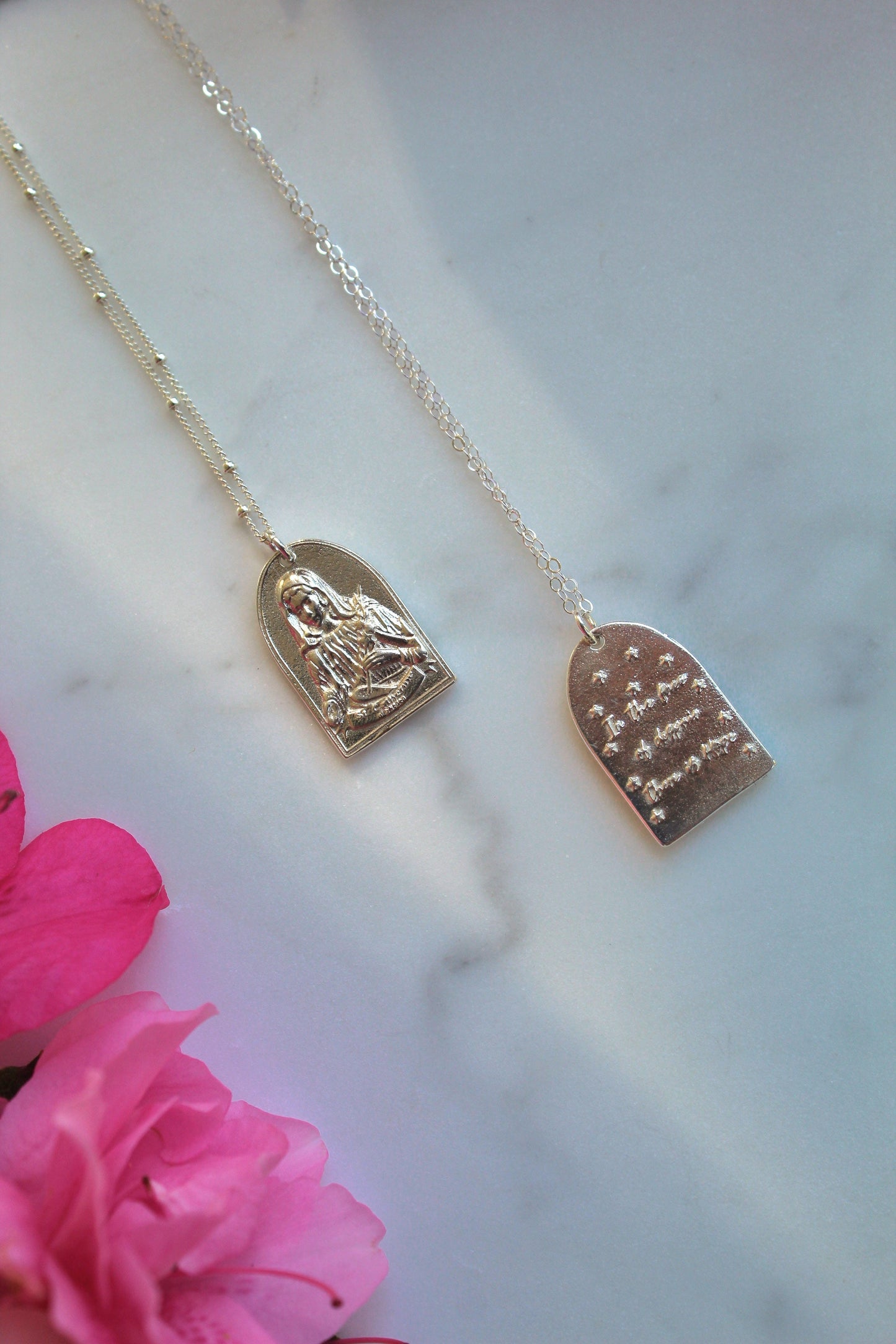 St. Catherine of Sweden Necklace in Sterling Silver