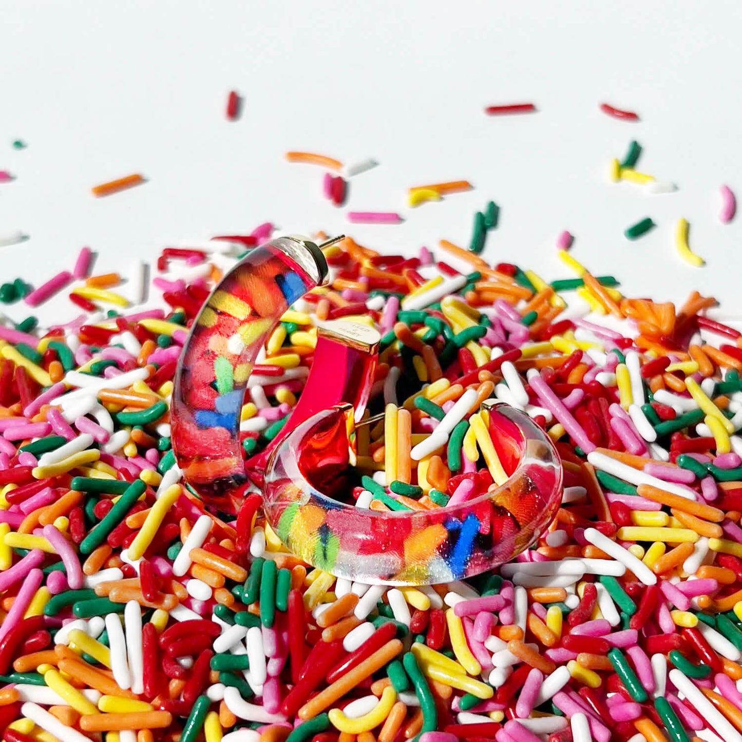 Sprinkles Illusion Hoop Earrings