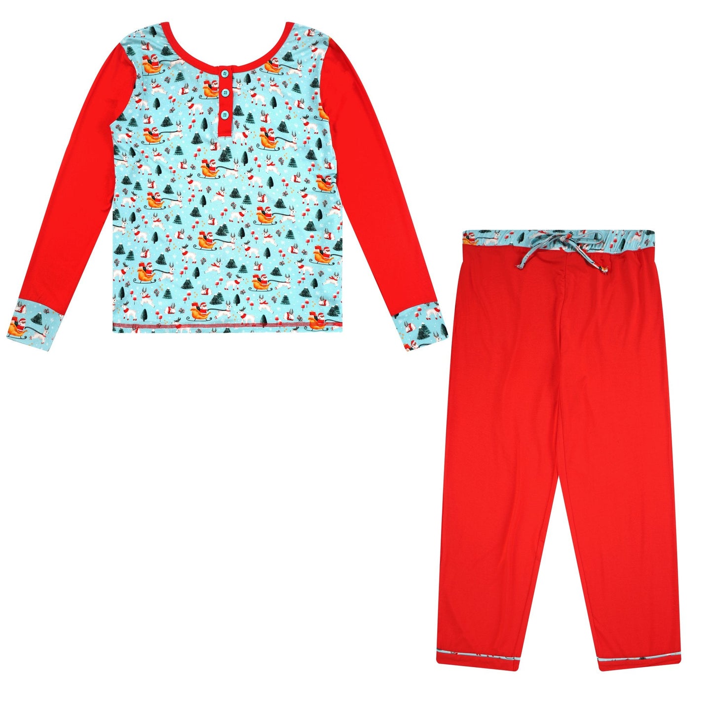 Women's Dark Santa Bamboo Holiday Pajamas