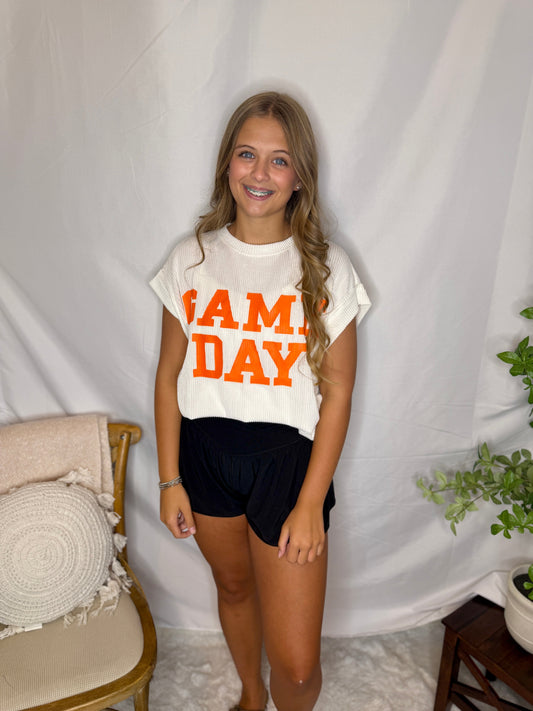 Gameday Ribbed Knit Top