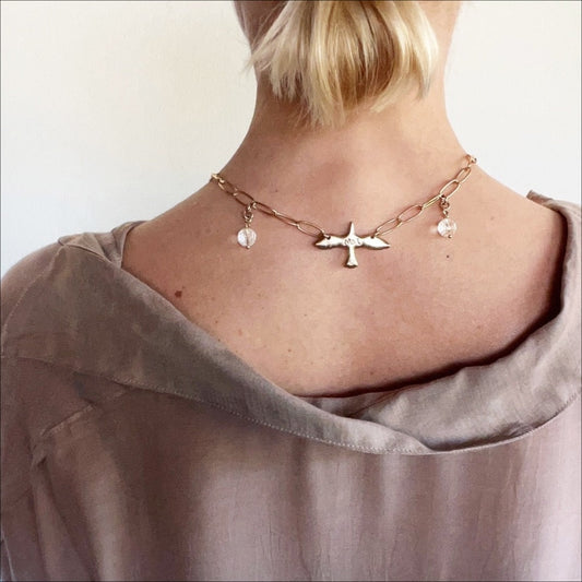 I Am Bird Long Chain Necklace