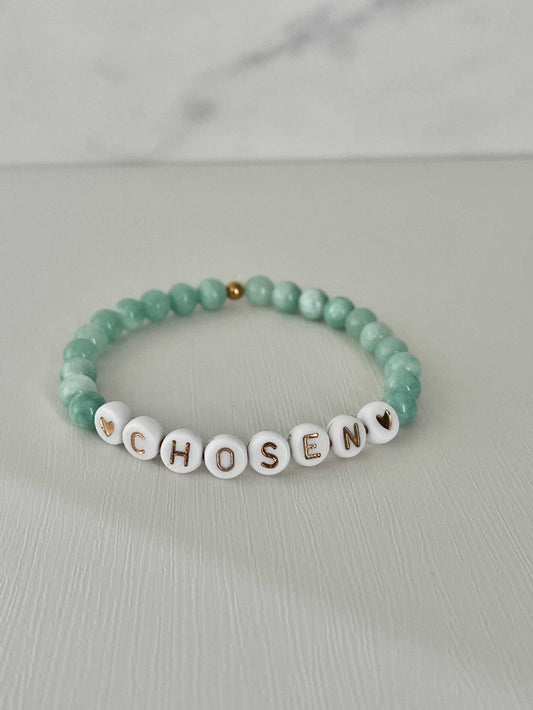 Jade Chosen Bead Bracelet – Elegant Stone Jewelry with Meaning