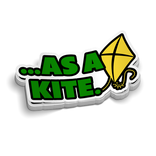 As A Kite Hard Hat Decal