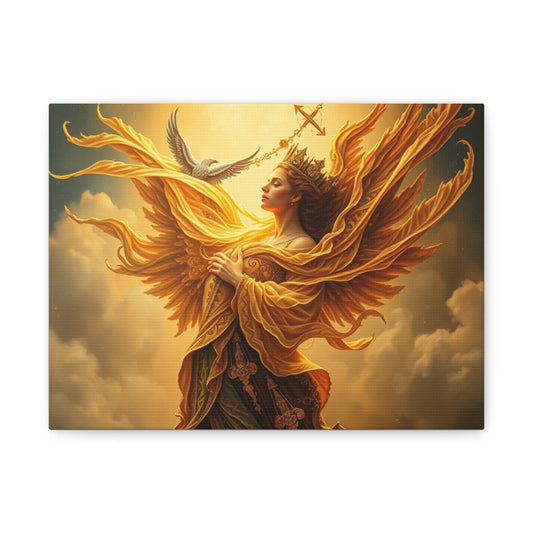 Angelic Canvas Print, Inspirational Wall Art, Home Decor, Gift for Her, Spiritual Art