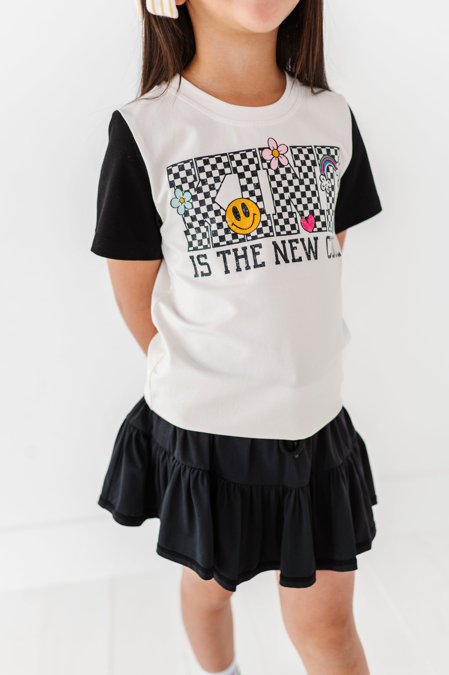 KIND Check Colorblock Tee